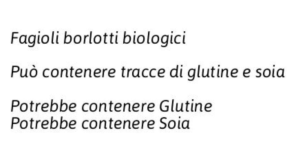 Fagioli Borlotti Cotti al Naturale Bio