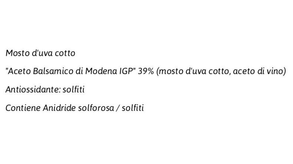 Glassa 100% Naturale con "aceto Balsamico di Modena I.G.P." e Mosto d'Uva Cotto