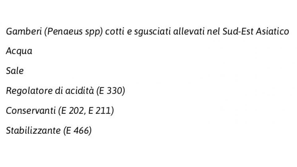 Le Tentazioni Gamberi Giganti in Salamoia