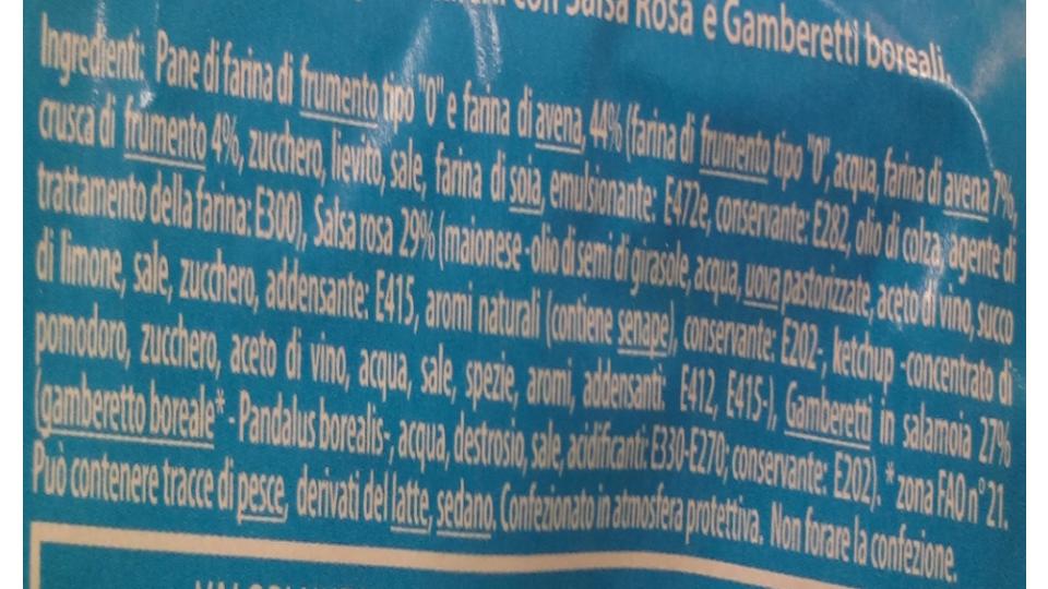 I Tramezzini Viva la Mamma Gamberetti e Salsa Rosa Soffice Pane e Cereali
