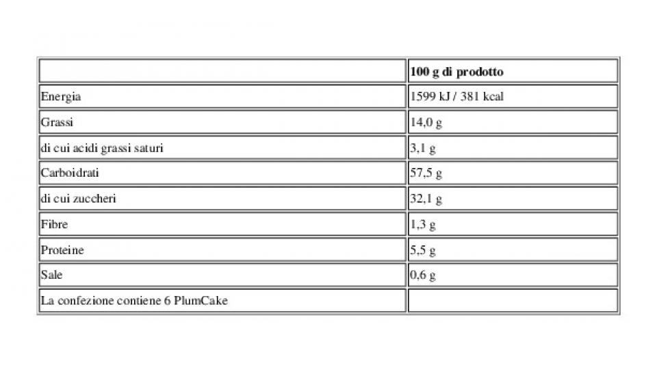 Plumcake Yogurt Biologico 6 x 33 g