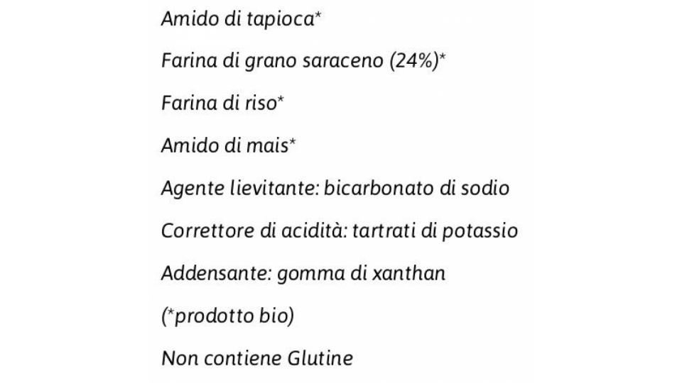 Biologico Preparato per Dolci con Grano Saraceno