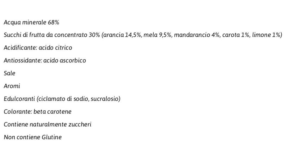 Zero Arancia Carota Limone 0,4 l