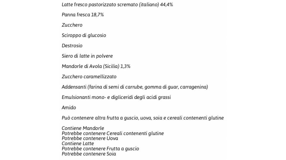 La Cremeria Regionali Croccantino alla Siciliana Gelato al Latte con Croccante Vaschetta