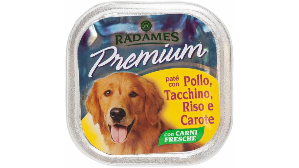 Pate' Cane Premium Pollo Tacchino Riso e Carote