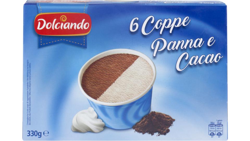 Coppe Panna Cacao 6pz
