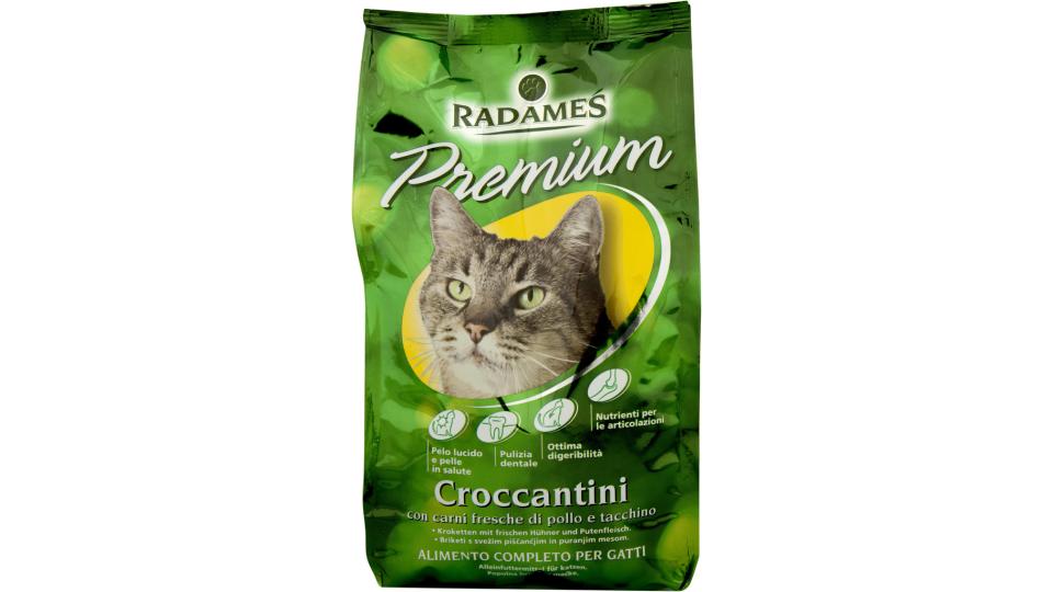 Croccantini Premium Gatto con Pollo e Tacchino