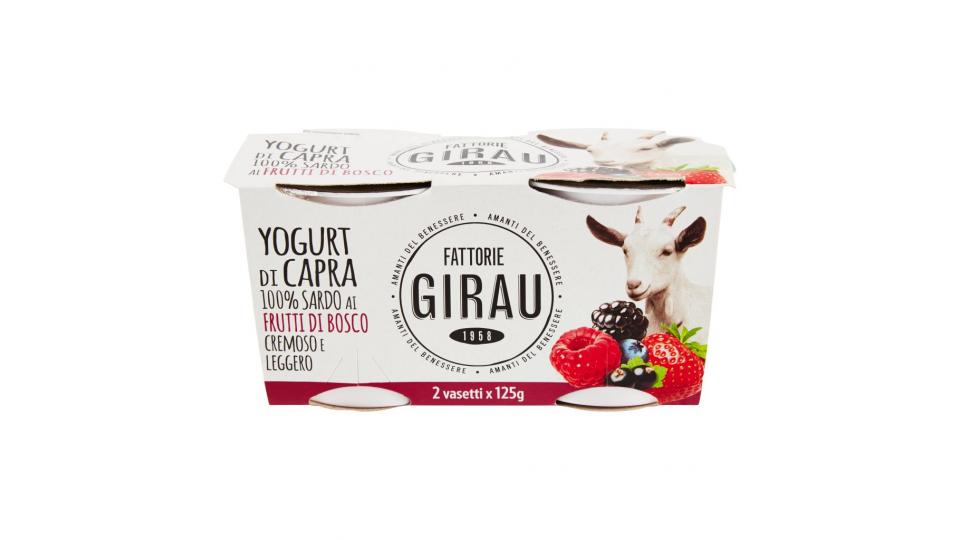 Yogurt di Capra 100% Sardo ai Frutti di Bosco 2 x 125 g
