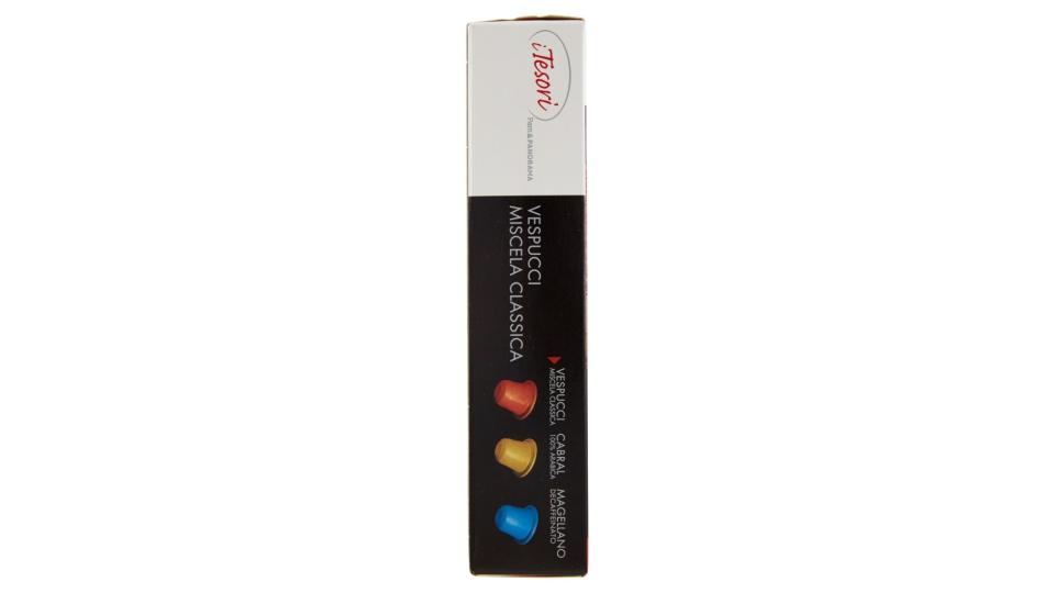 Vespucci Miscela Classica Capsule Caffè Compatibili con Macchine Nespresso*  (5,2g x 10)