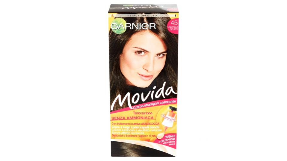 Movida Crema Shampoo Colorante 45 Castano Scuro