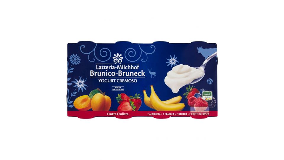 Yogurt Cremoso 2 Albicocca, 2 Fragola, 2 Banana, 2 Frutti di Bosco 8 x 125 g