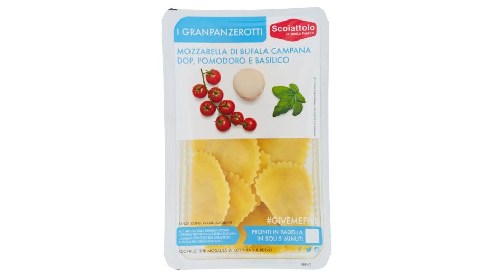 I Granpanzerotti Mozzarella di Bufala Campana Dop, Pomodoro e Basilico