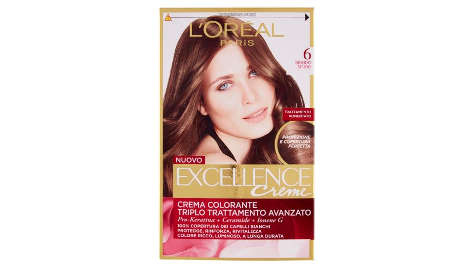 Excellence Creme Crema Colorante 6 Biondo Scuro