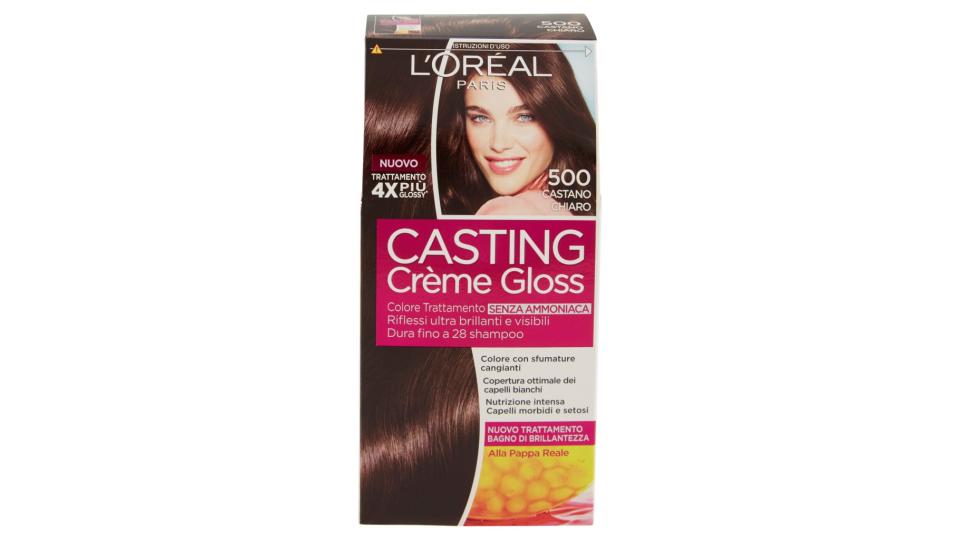 L'oréal Paris Casting Crème Gloss - Colore Trattamento senza Ammoniaca - 500 Castano Chiaro