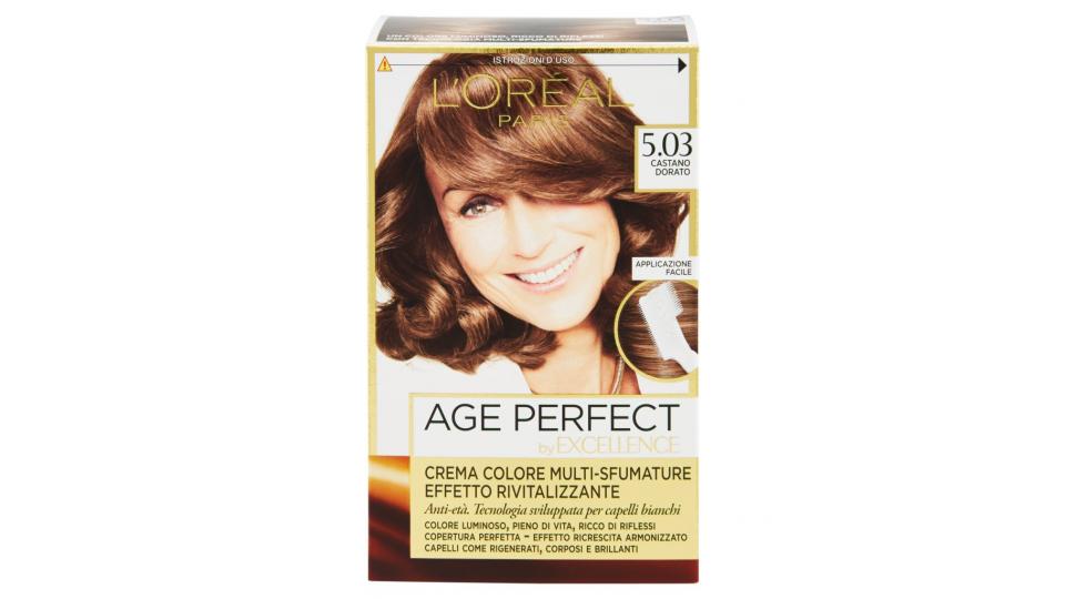 Age Perfect By Excellence Crema Colore Multi-sfumature 5.03 Castano Dorato