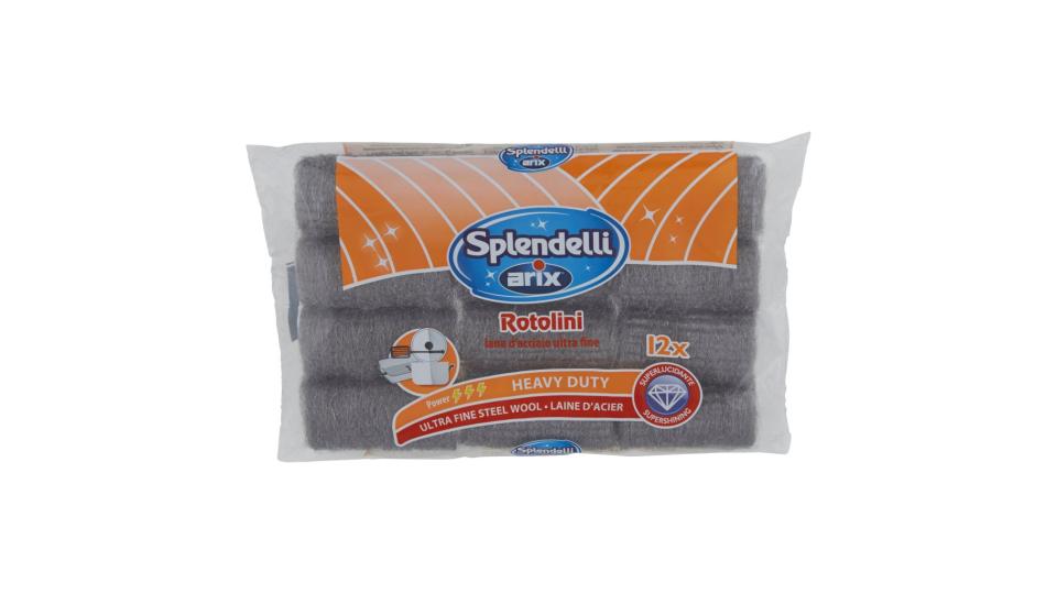 Splendelli Rotolini Lana d'Acciaio Ultra Fine 12 Pz