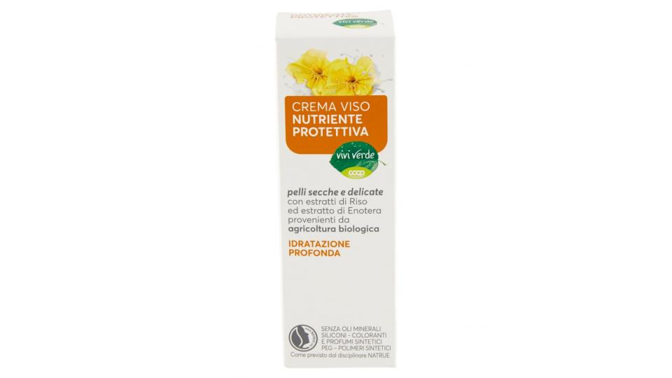 Crema Viso Nutriente Protettiva Pelli Secche e Delicate