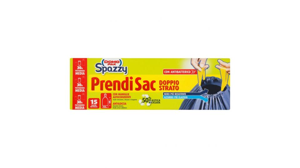 Spazzy Prendisac Doppio Strato 15 Sacchi Nettezza