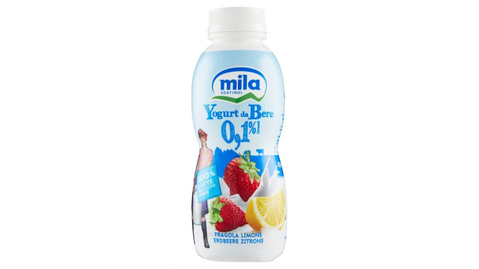 Yogurt da Bere 0,1% Grassi Fragola Limone