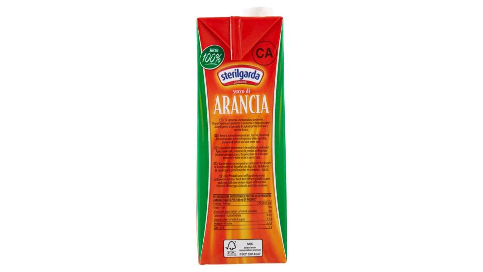 100% Succo di Arancia