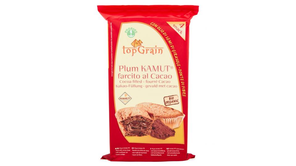 Top Grain Plum Kamut Farcito al Cacao 4 x 45 g