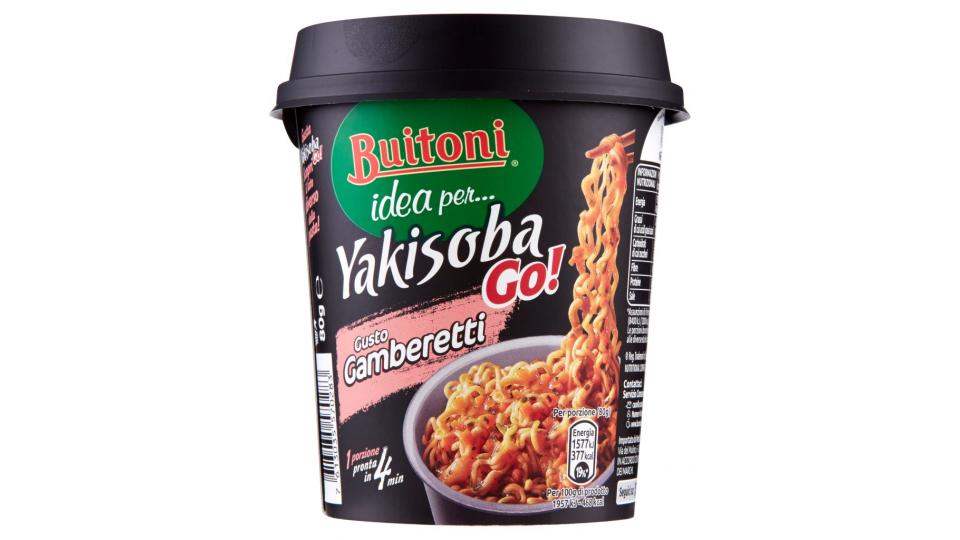Idea Per…yakisobago! Gusto Gamberetti Cup di Noodles con Verdure e Salsa con Soia 1 Porzione