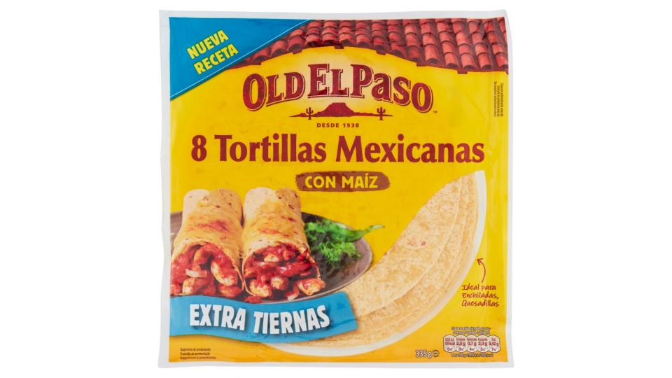 Tortillas Mexicanas con Maiz 8 x 41,88 g
