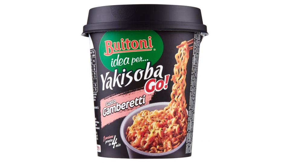 Idea Per…yakisobago! Gusto Gamberetti Cup di Noodles con Verdure e Salsa con Soia 1 Porzione
