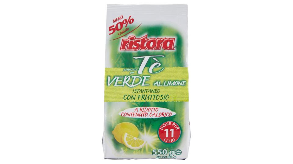 Tè Verde al Limone Istantaneo con Fruttosio a Ridotto Contenuto Calorico