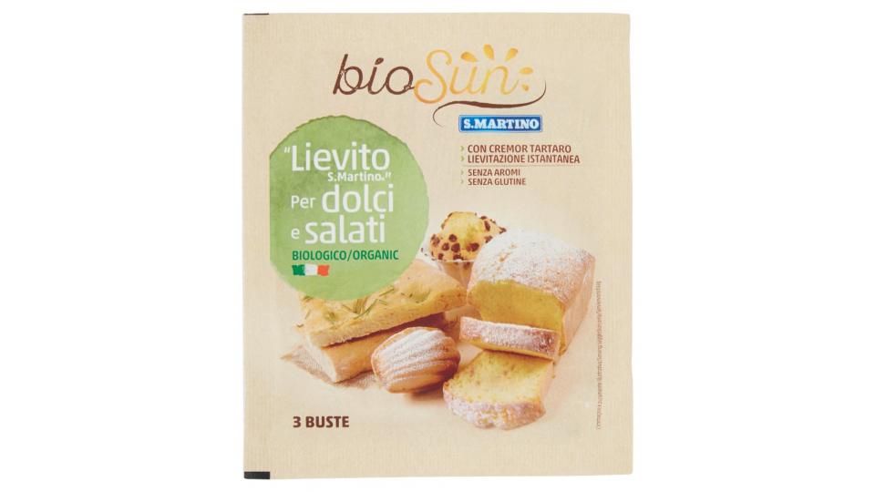 Biosun "lievito " per Dolci e Salati Biologico 3 Buste