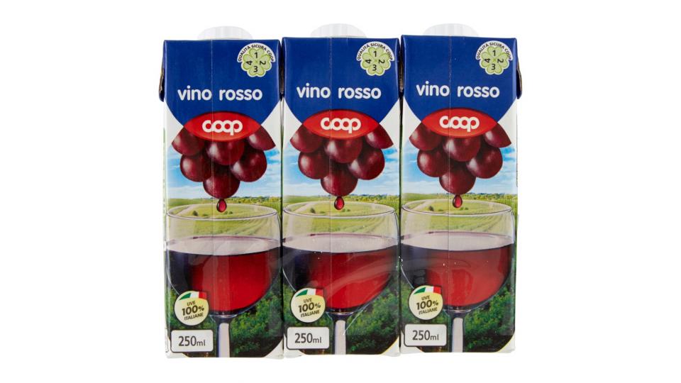 Vino Rosso 3 x 250 Ml