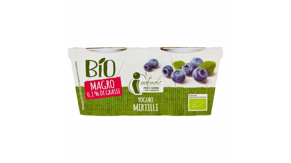 Yogurt Mirtilli Magro 0,1% di Grassi 2 x 125 g