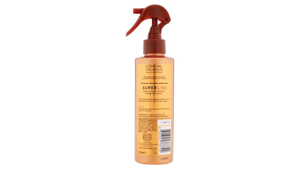 Hair Expertise Super Liss Spray Piega Perfetta Tutti i Tipi di Capelli Crespi