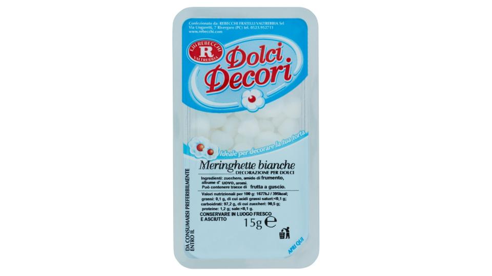 Dolci Decori Meringhette Bianche