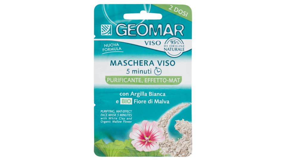 Viso Maschera Viso 5 Minuti Purificante, Effetto-mat 2 x 7,5  Ml