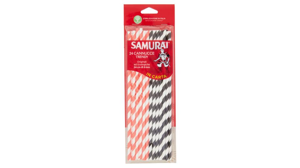 Cannucce Trendy in Carta 24 Cm ø 6 Mm 24 Pz