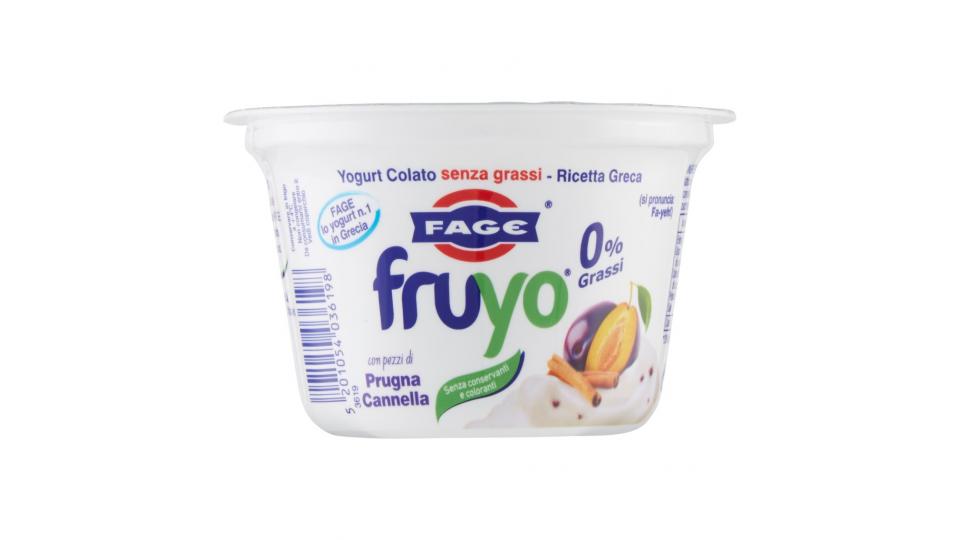 Fruyo 0% Grassi con Pezzi di Prugna Cannella