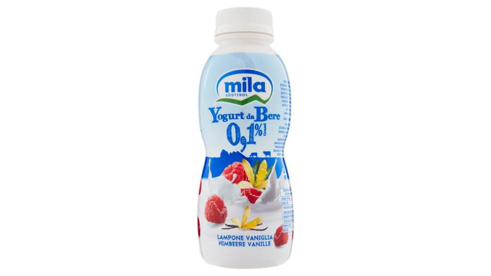 Yogurt da Bere 0,1% Grassi Lampone Vaniglia