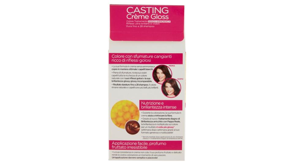 L'oréal Paris Casting Crème Gloss - Colore Trattamento senza Ammoniaca - 500 Castano Chiaro