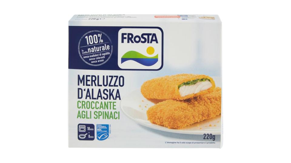 Merluzzo d'Alaska Croccante agli Spinaci