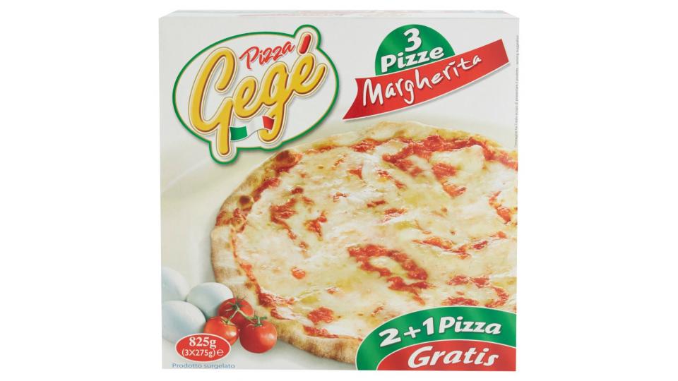 3 Pizze Margherita Prodotto Surgelato
