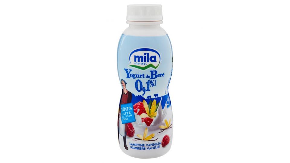 Yogurt da Bere 0,1% Grassi Lampone Vaniglia
