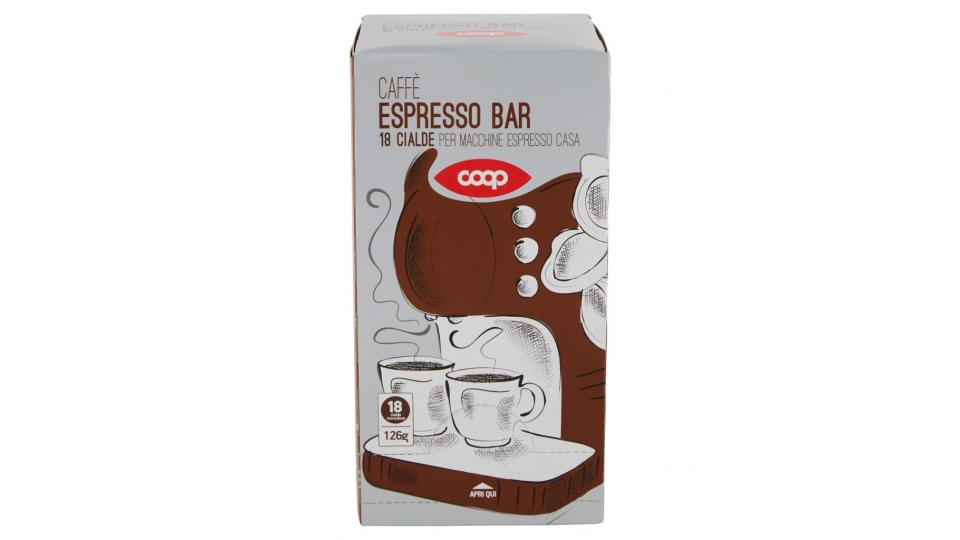 Caffè Espresso Bar 18 Cialde Monodose  per Macchine Espresso Casa