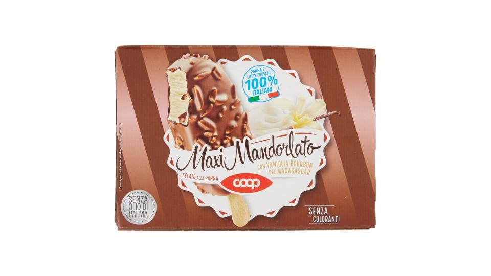 Maxi Mandorlato Gelato alla Panna con Vaniglia Bourbon del Madagascar