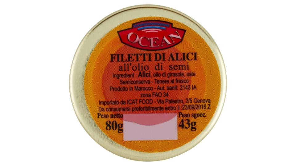 Filetti di Alici all'Olio di Semi