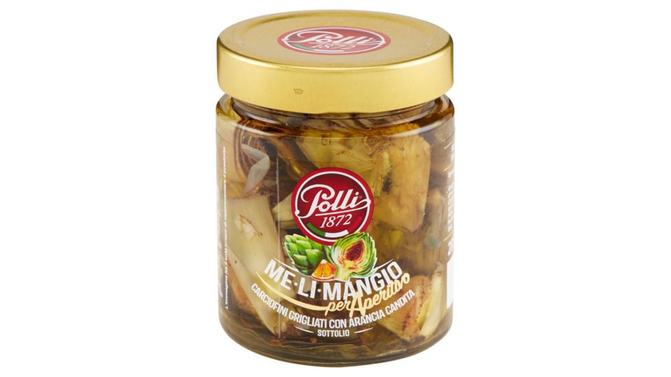 Me-li-mangio per Aperitivo Carciofini Grigliati con Arancia Candita Sottolio