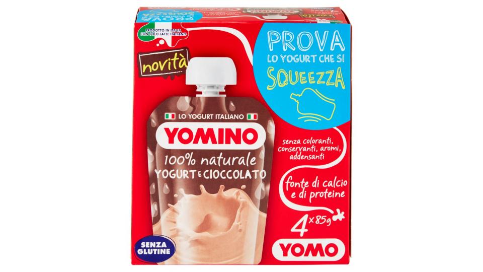 100% Naturale Yogurt e Cioccolato 4 x 85 g