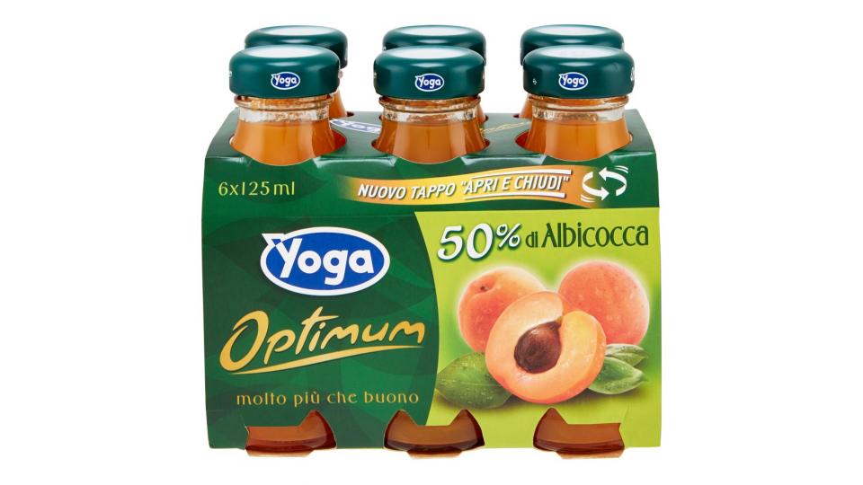 Optimum 50% di Albicocca 6 x 125 Ml