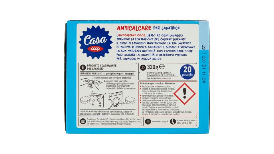 Anticalcare per Lavatrice 20 x 16 g