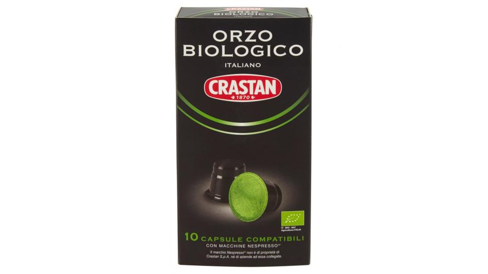 Orzo Biologico Italiano Capsule Compatibili con Macchine Nespresso* 10 x 2,5 g